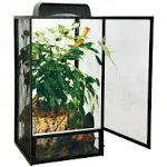 Zoo Med ReptiBreeze Open Air Aluminum Screen Black Cage - Medium