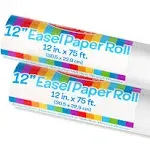 Melissa & Doug Tabletop Easel Paper Roll 12 Inches x 75 Feet - 2-Pack