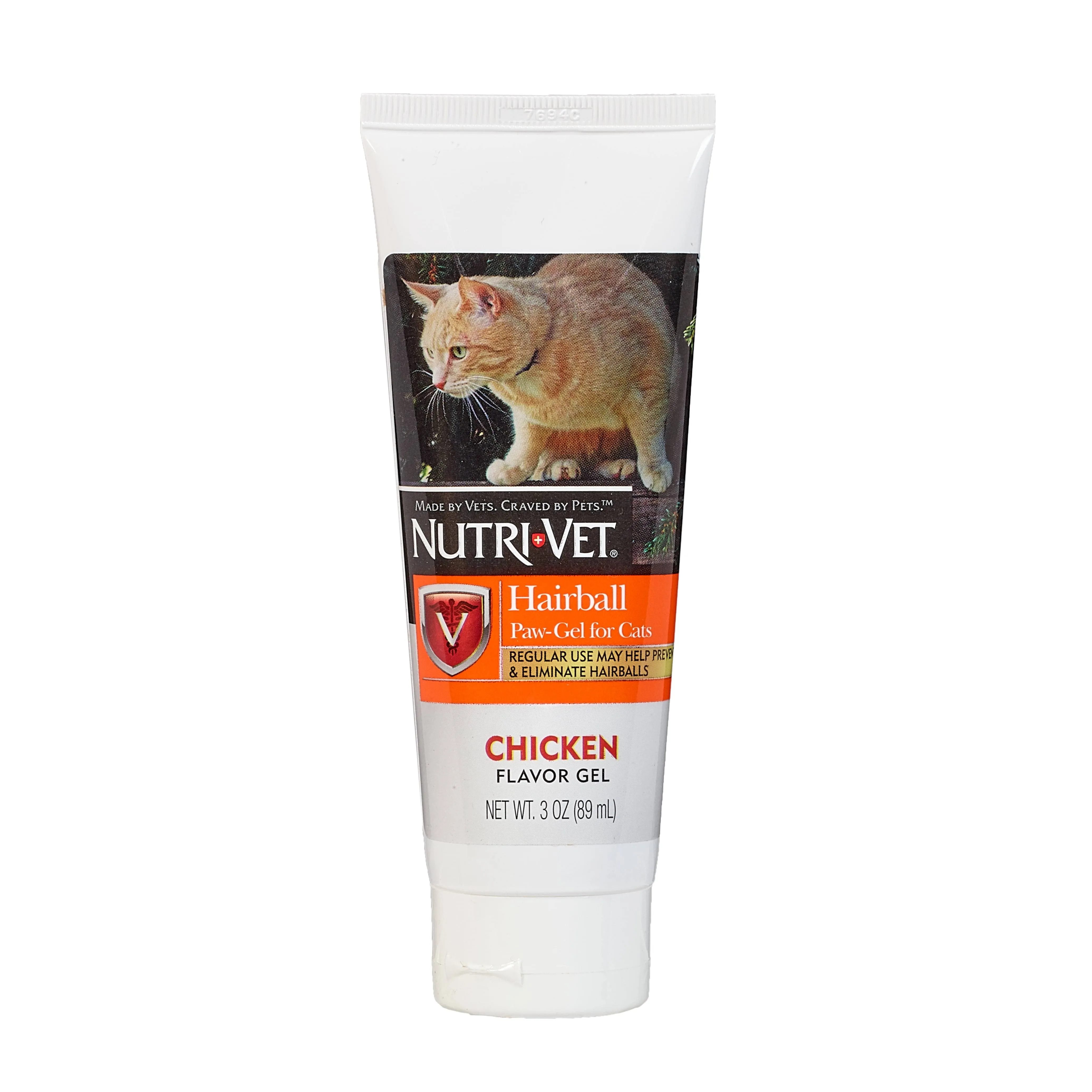 Nutri-Vet Chicken Hairball Paw-Gel for Cats 3-oz