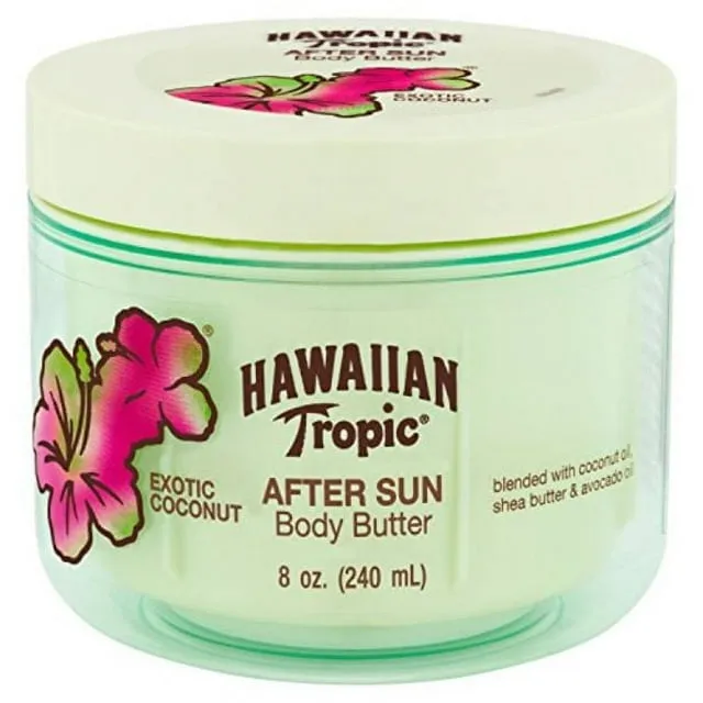 Hawaiian Tropic After Sun Lotion Moisturizer and Hydrating Body Butter with Coconut Oil 8 Ounce