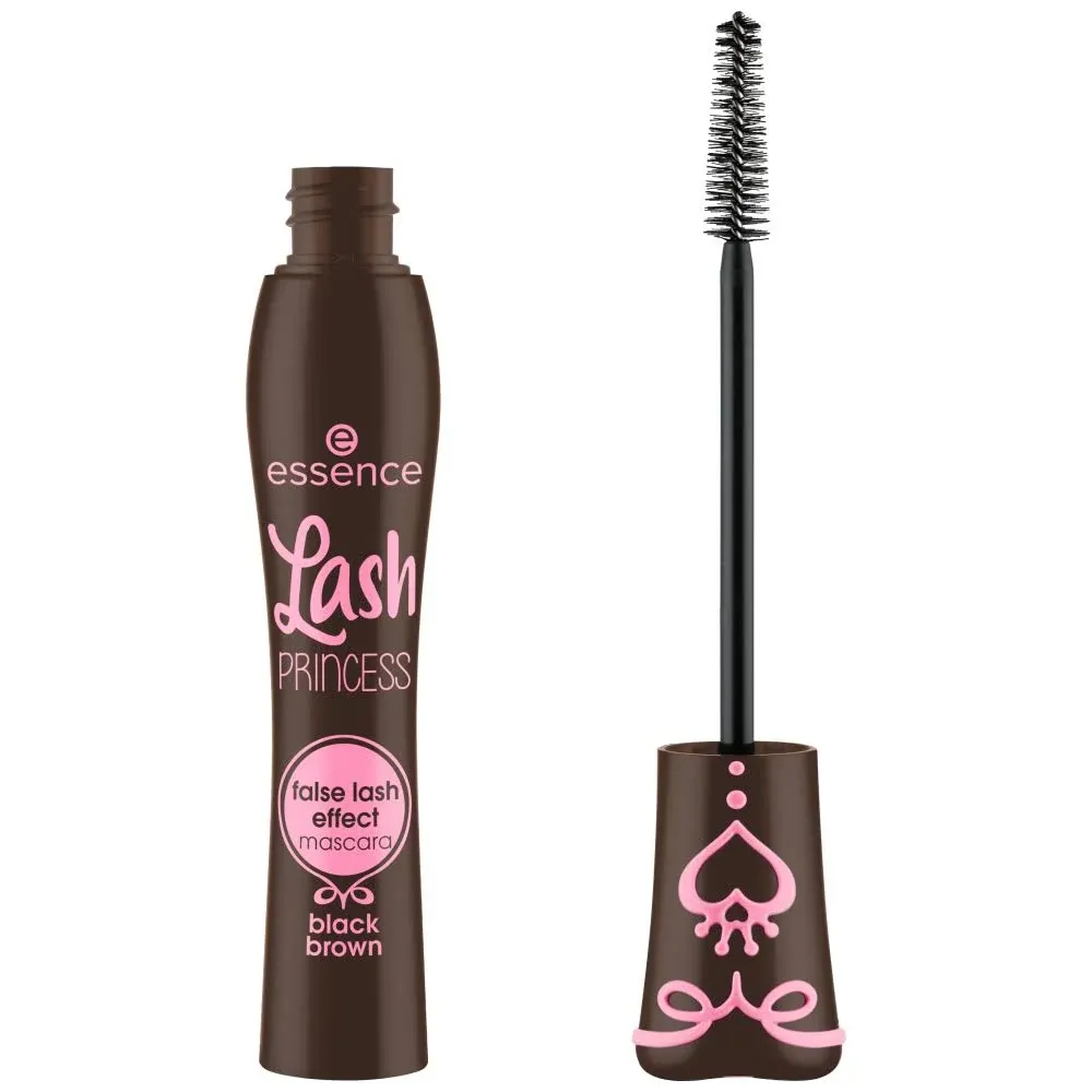 essence | Mascara effet faux cils Lash Princess Brown (lot de 3) | Volume, longueur et définition intenses | Végétalien, sans cruauté et sans parabène