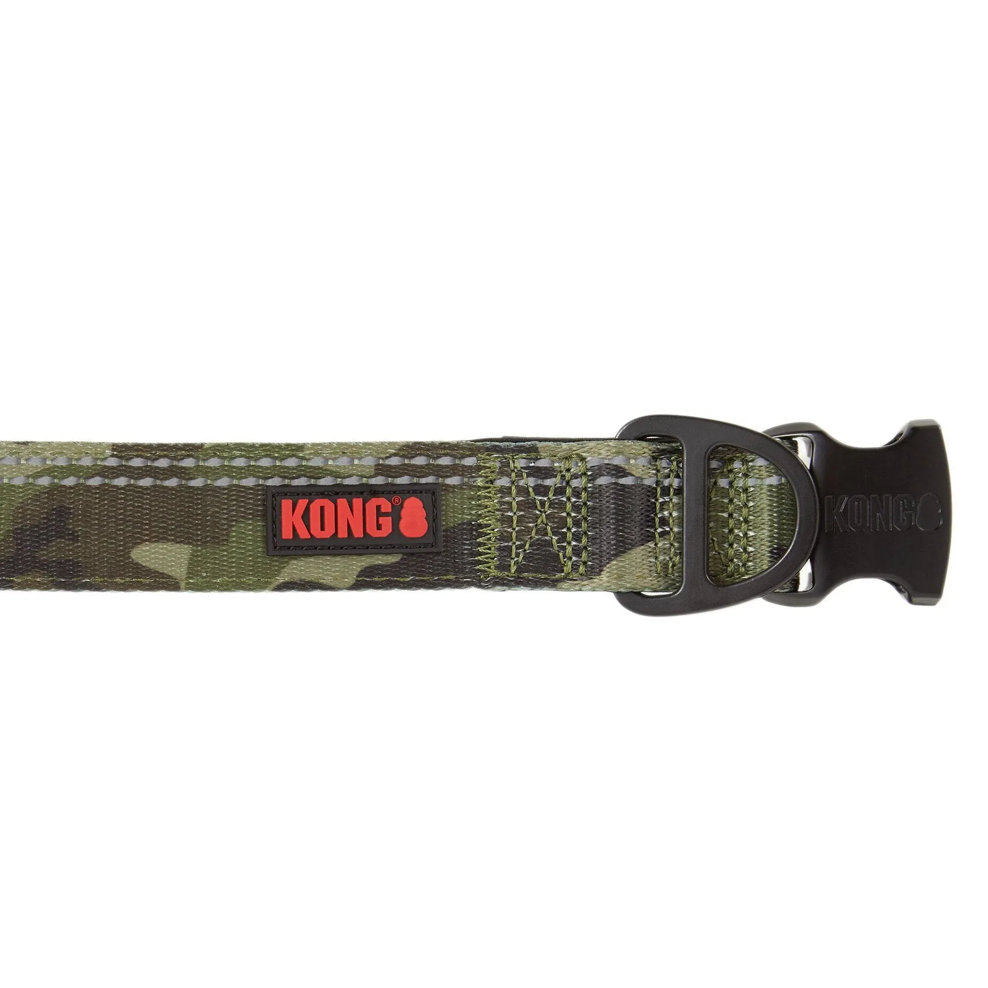 Kong Max HD Ultra Durable Neoprene Padded Dog Collar (Medium, Camo)