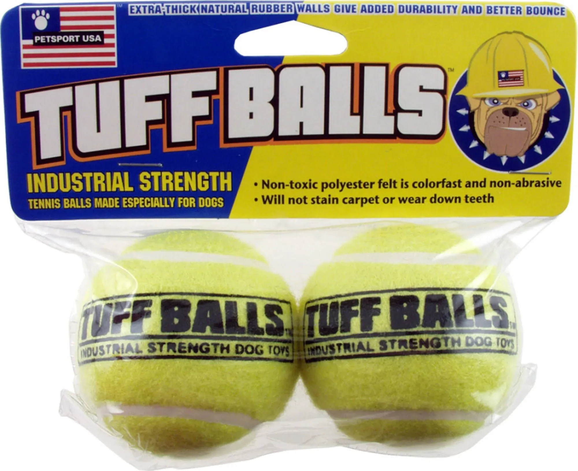 Petsport Tuff Ball Dog Toy - Original - 2 Pack