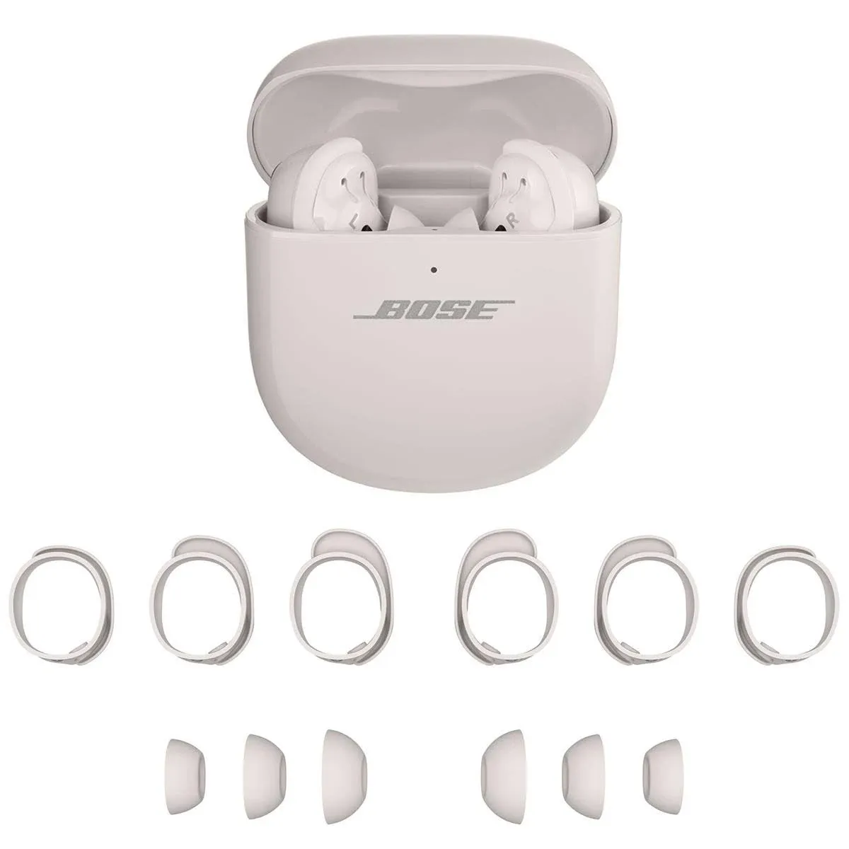 Bose QuietComfort Ultra Earbuds Noise-Canceling True Wireless In-Ear Headphones (White)