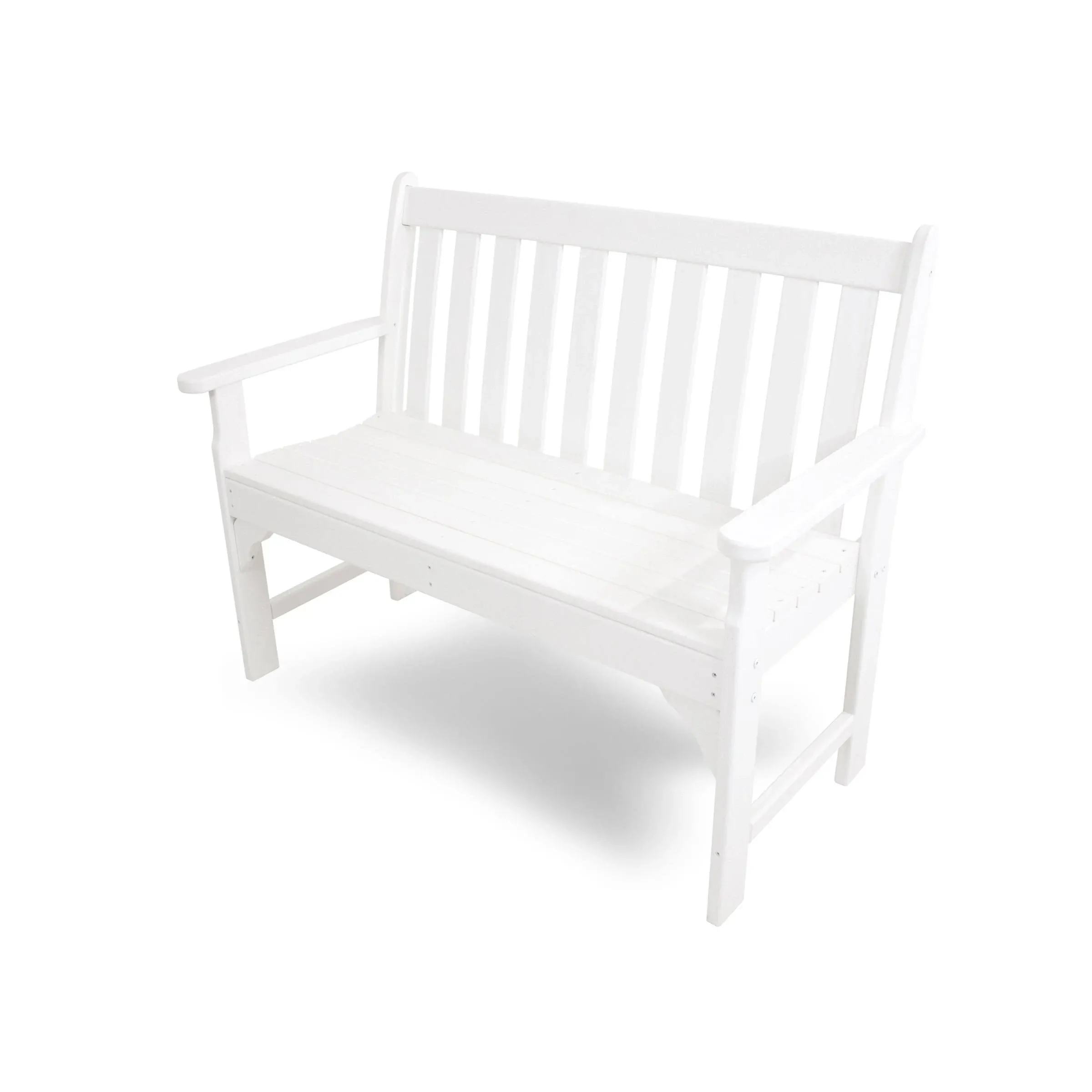 POLYWOOD 48" Vineyard Bench - White