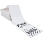 With Perforated line for... 6000 Labels Fanfold 4&#034; x 6&#034; Direct Thermal Labels