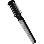 FEISIER Hair Razor Comb, Sharp Hair Cutter Comb, Double Edge Razor Hair Cutting Comb for Thin and Thick Hair Trimming and Styling, 5 Pcs Spare Blades