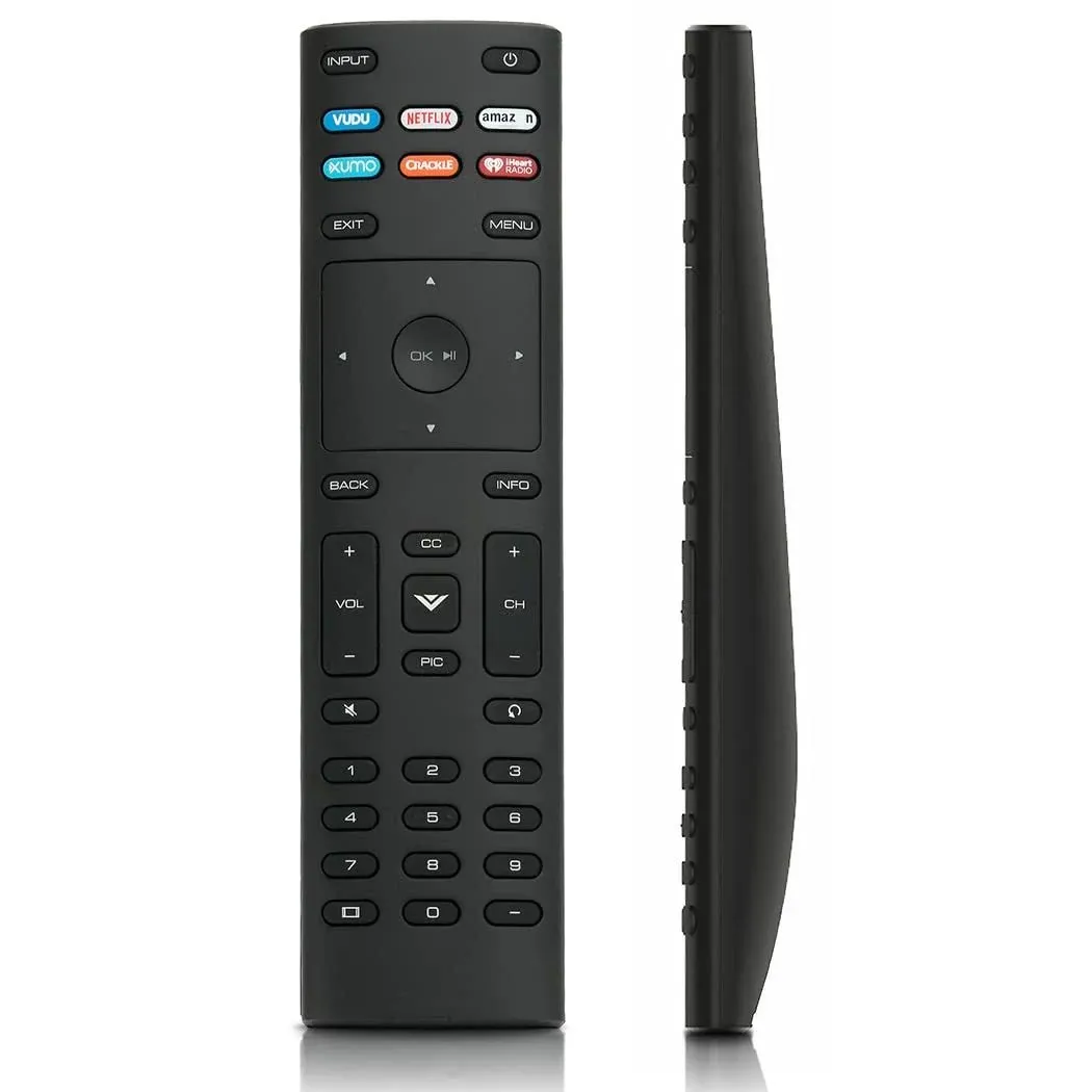 XRT136 Replace Remote Control fit for Vizio Smart TV D39f-F0 E43-F1 D43-F1 D50-F1 E50-F2 D55-F2 M55-F0 D65-F1 E70-F3 M70-F3 P75-F1 E75-F2 with Vudu Netflix Xumo Crackle Iheart Radio Shortcut Button