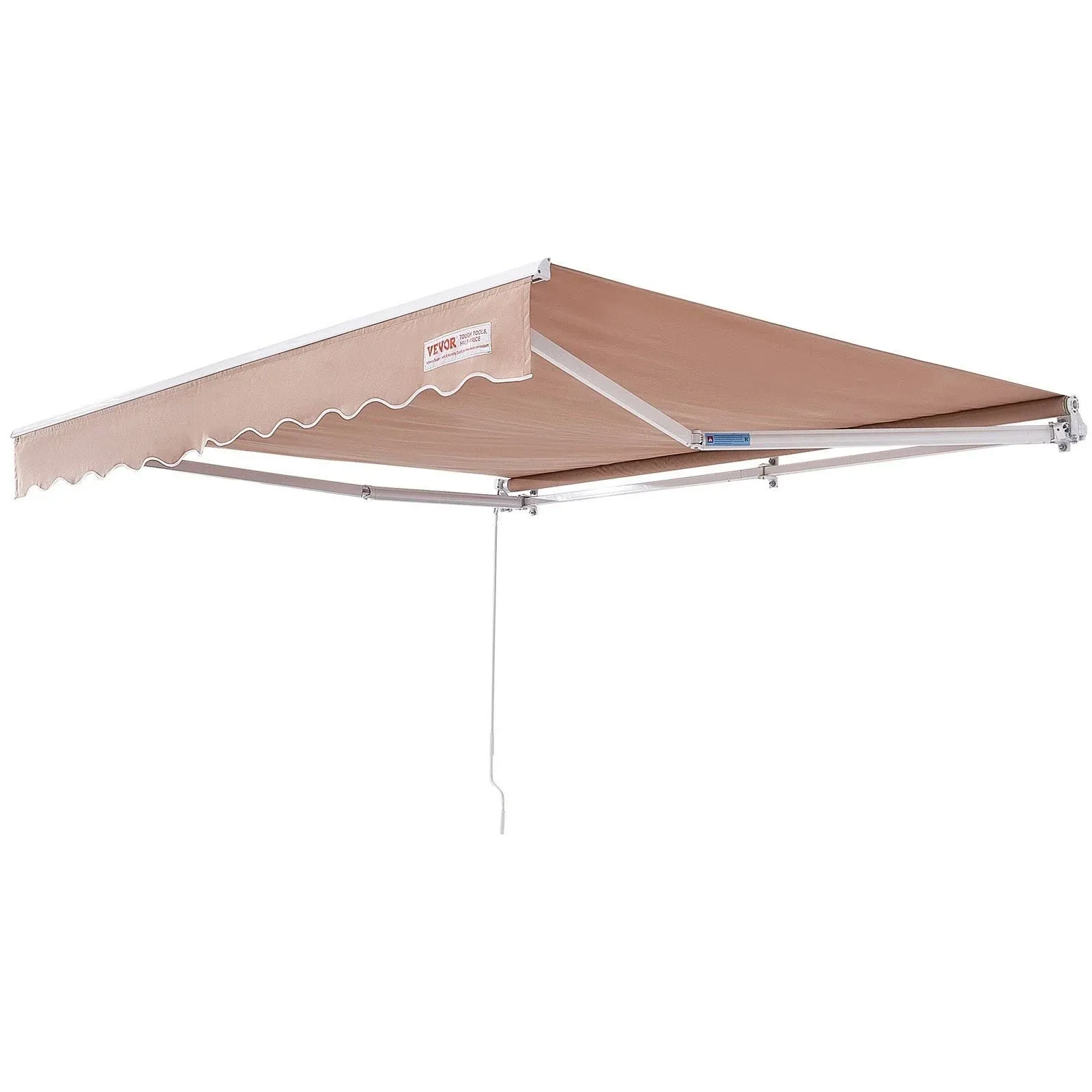 VEVOR Manual Retractable Awning 8 x 7 ft Outdoor Patio Awning Retractable Sun Shade SSSZYPKQSQBSGLVEFV0