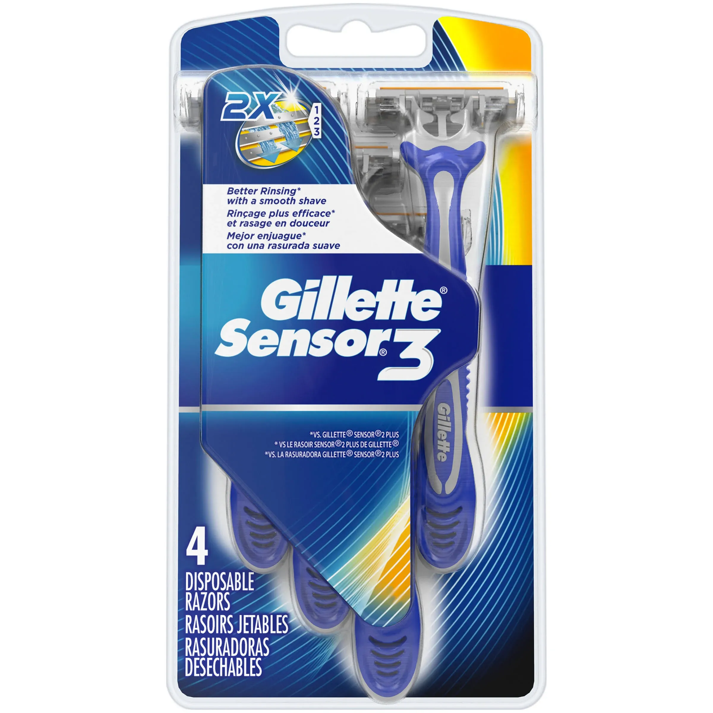 Gillette Sensor3 Disposable Razor - 4 pack