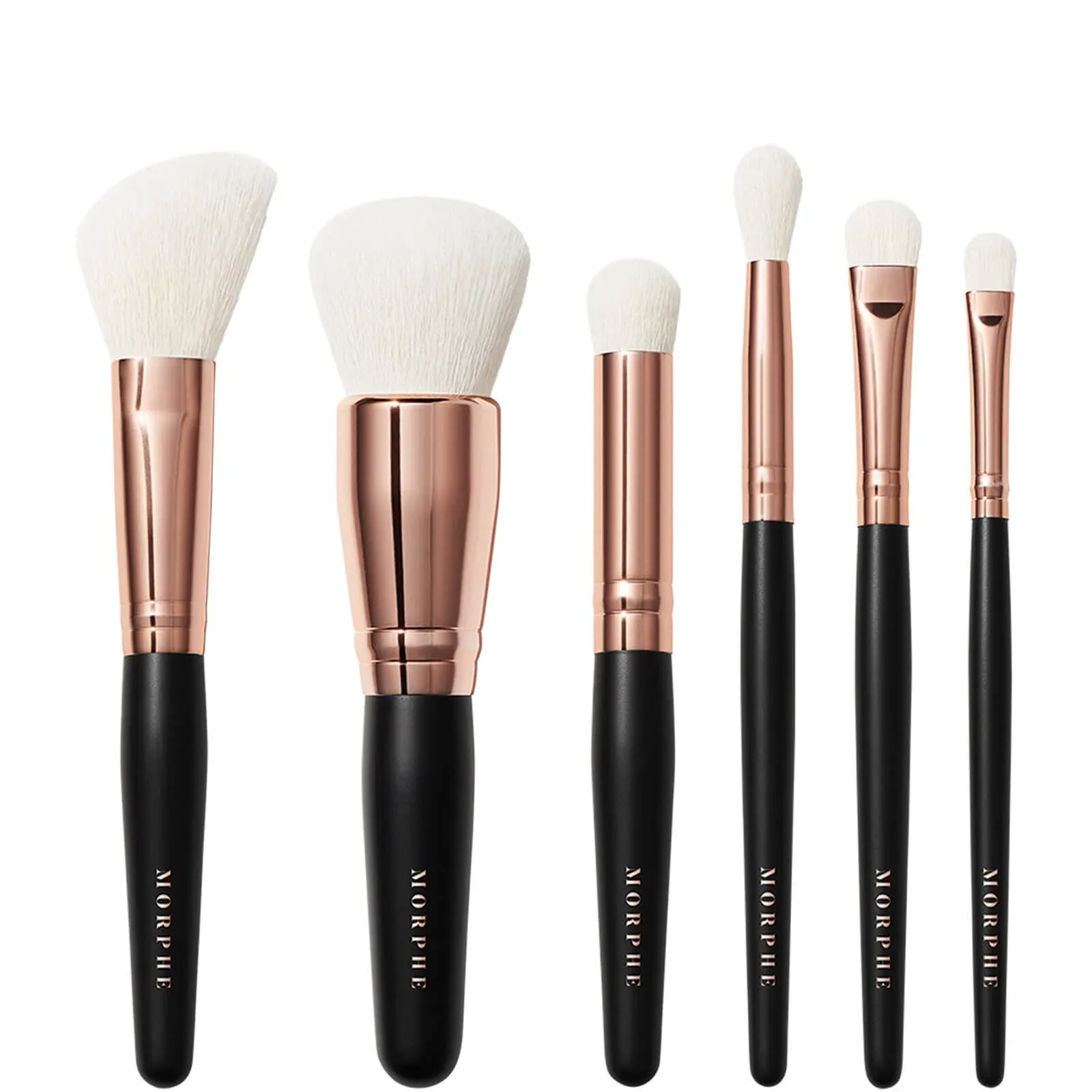 Morphe Rosé Away 6-Piece Face & Eye Travel Brush Set