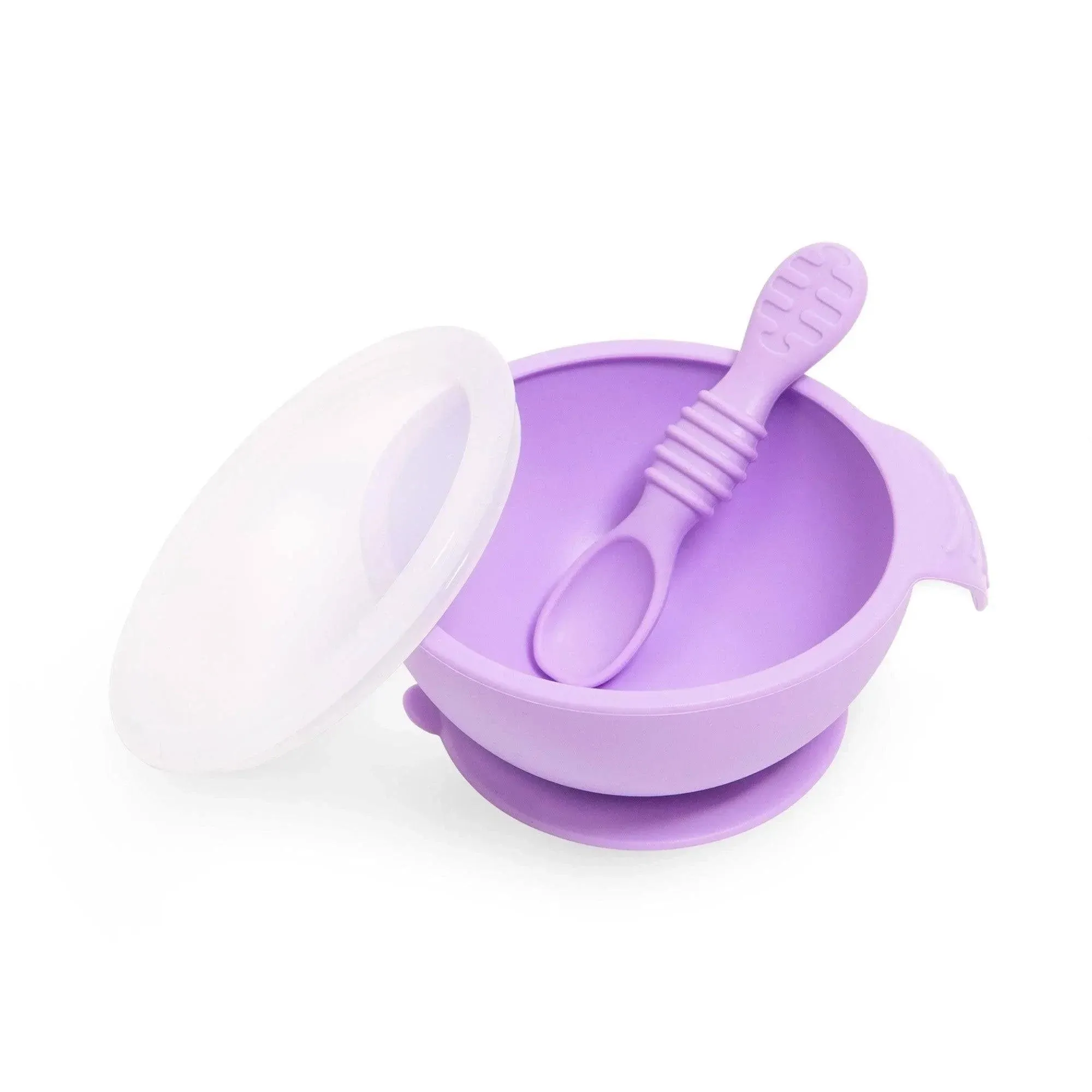 Bumkins Baby Feeding Set Silicone Suction Bowl Lid