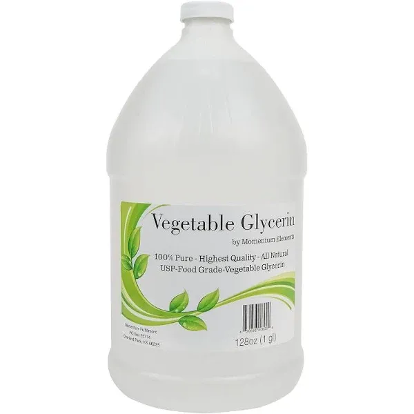 Vegetable Glycerin 100% Pure USP - 1 Gallon (128 oz) Food Grade All Natural Premium Quality and Made in The USA!