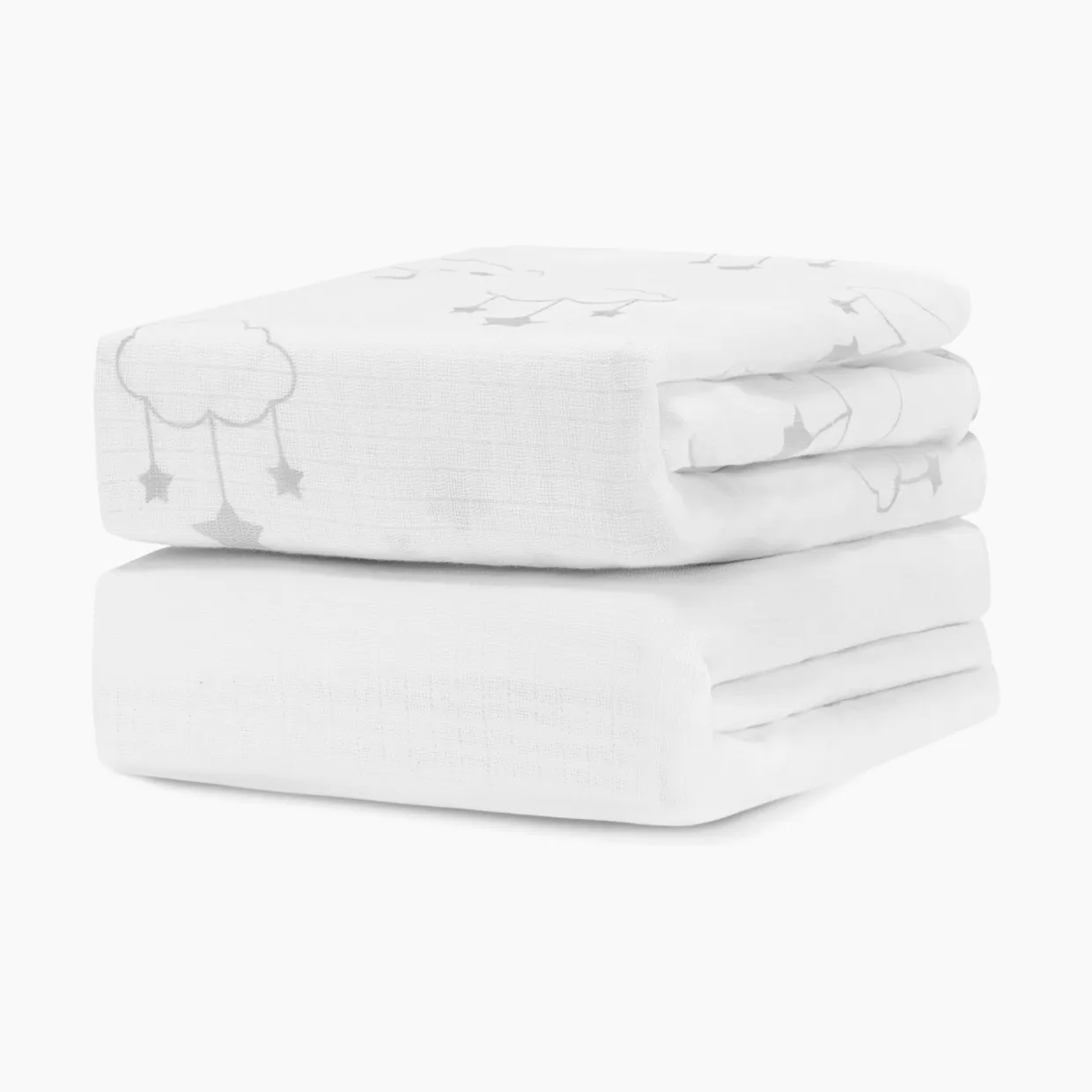 Newton Baby 2-Pack Organic Cotton Breathable Crib Sheets in Solid White 2 Pack