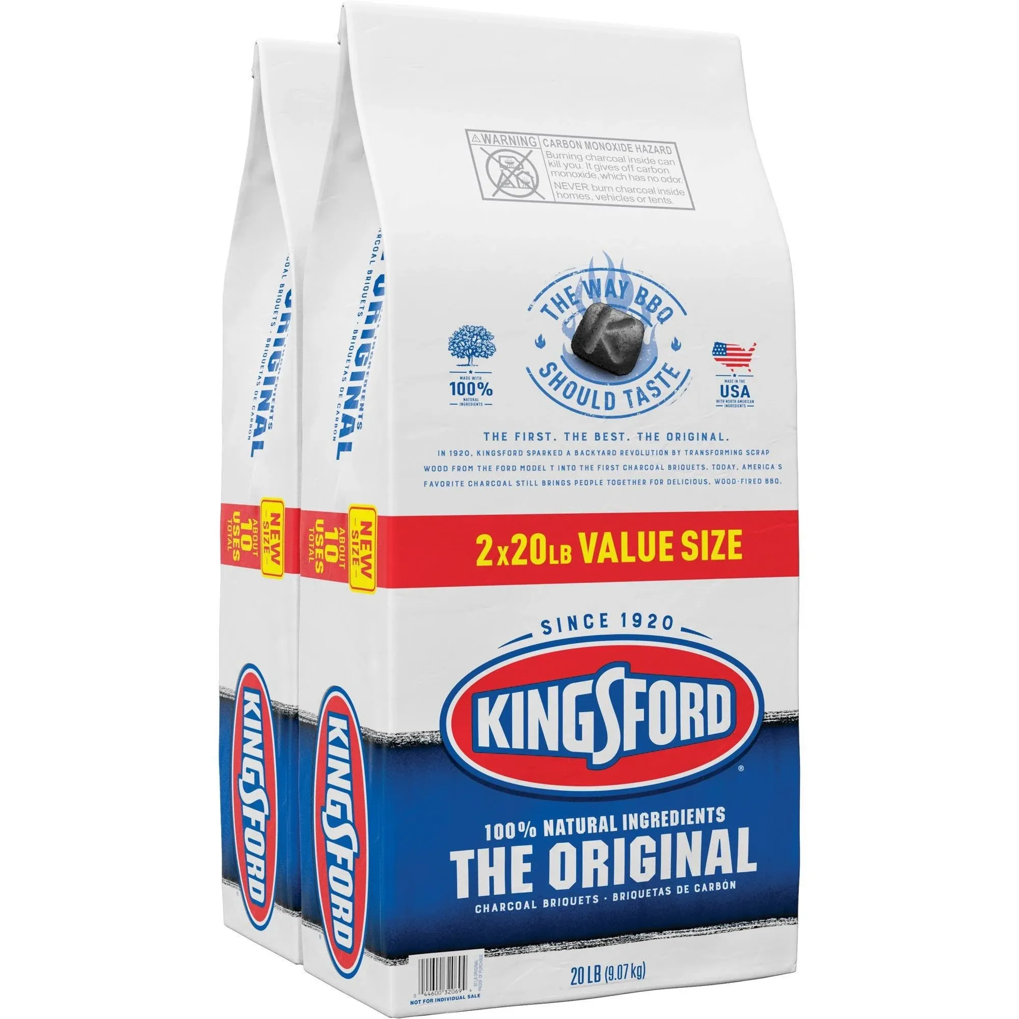 Kingsford Original Charcoal - 20lb, 2 Pack