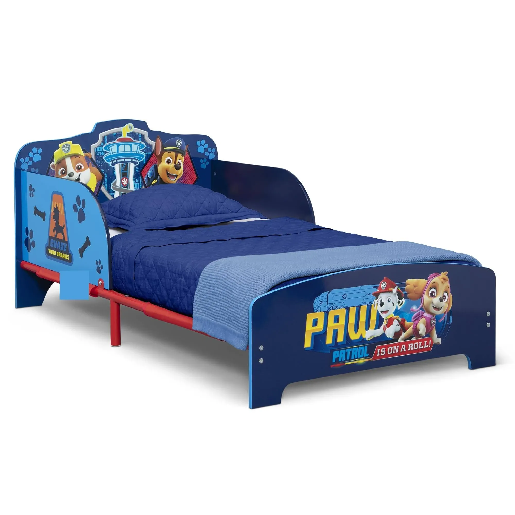 Delta Children Wood and Metal Toddler Bed, Paw Patrol