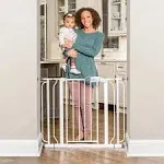 Regalo Easy Step Extra Wide Metal Walk Through Baby Safety Gate, White, Ages 6 to 24 Months