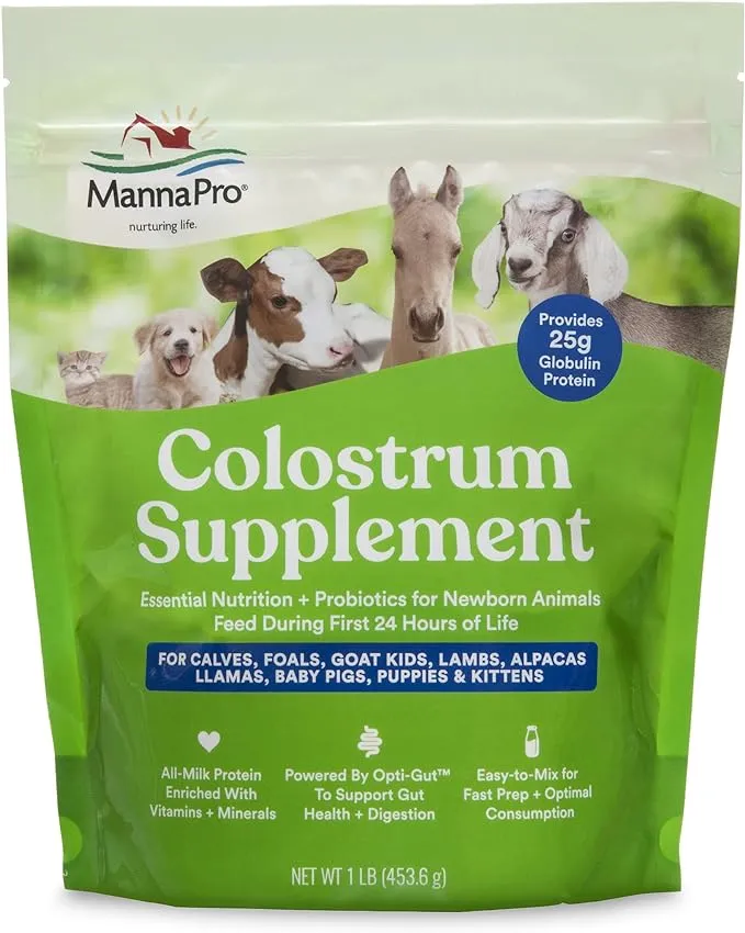 Colostrum Newborn Formula For Livestock, 16-oz.