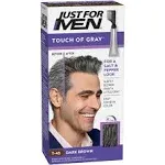 Just For Men Touch of Gray Hair Color with Comb Applicator, T-45 Dark Brown, 3 Pack