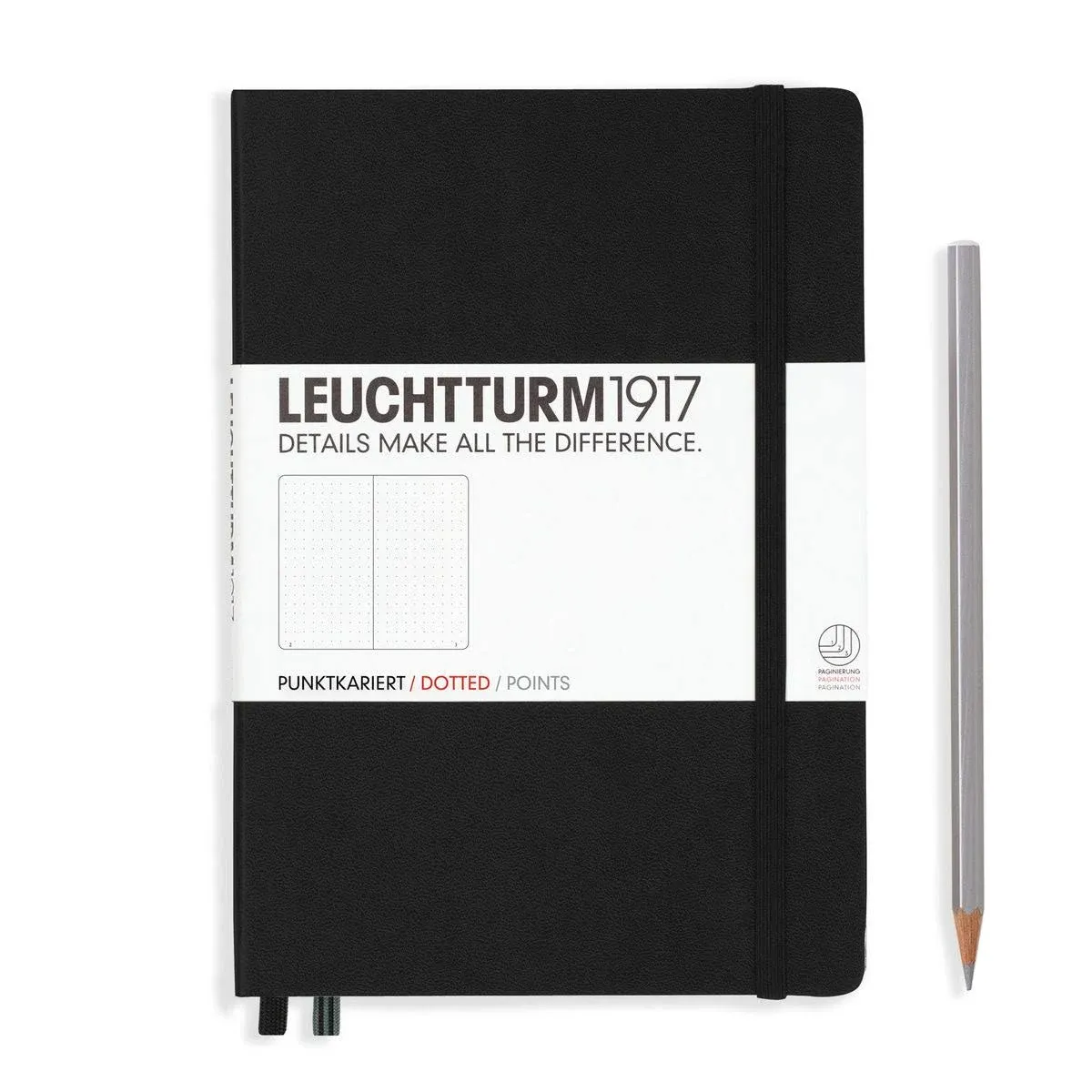 Leuchtturm1917 Agenda Notebook Medium A5 Dotted - Black