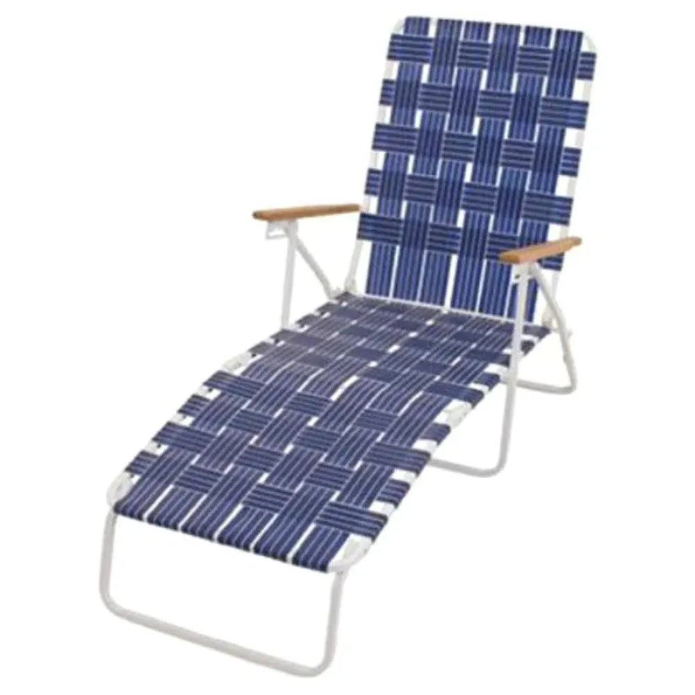 Blue White Web Lounger