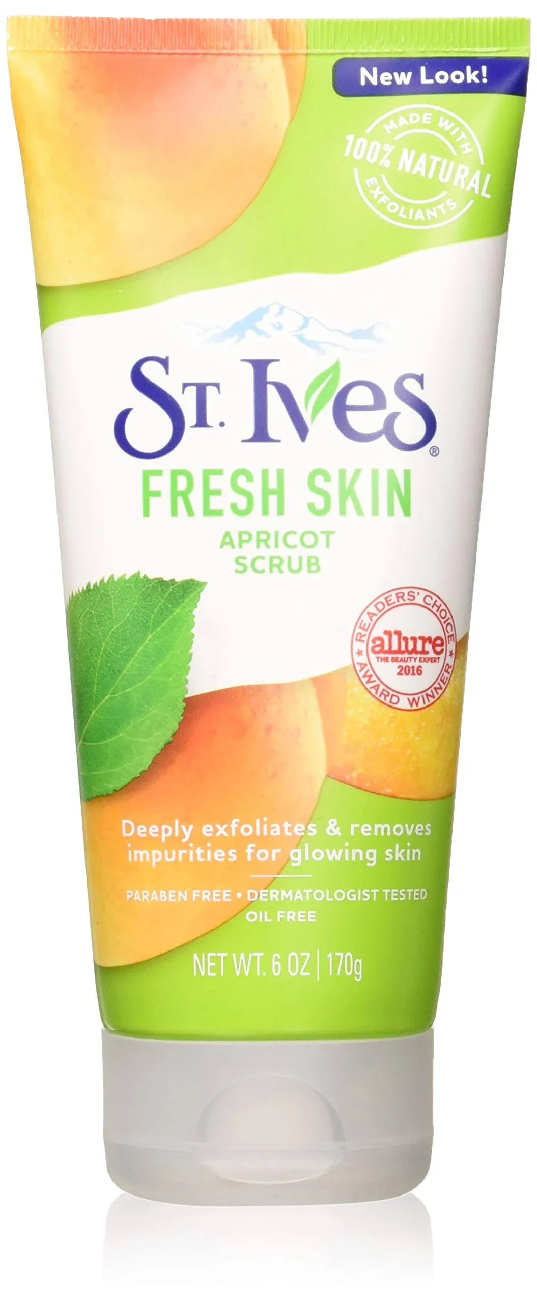 3 Pack St.Ives Naturally Clear Fresh Skin Apricot Exfoliant Scrub 6 Oz Each