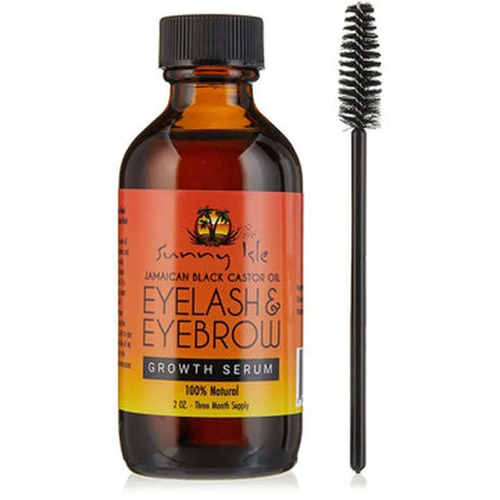 Sunny Isle Jamaican Black Castor Oil Eyelash & Eyebrow Growth Serum 2oz