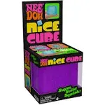 Nee Doh Nice Cube Squish Toy, Ages 3+ (1 Random Color)