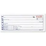 Adams Receipt Book, 3-Part, Carbonless, 2.75" x 7 3/16" - 50 count