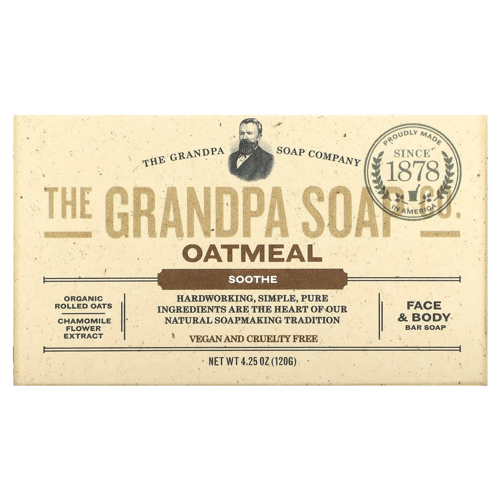 Grandpa Soap - Charcoal Face &amp; Body Bar Soap - 4.25 Oz