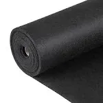 VEVOR 6FTx100FT Non-Woven Geotextile Heavy Duty 8oz Driveway Underlayment for Gravel, Ground Cover, Garden Weed Barrier, Drainage Fabric, Landscaping, Black