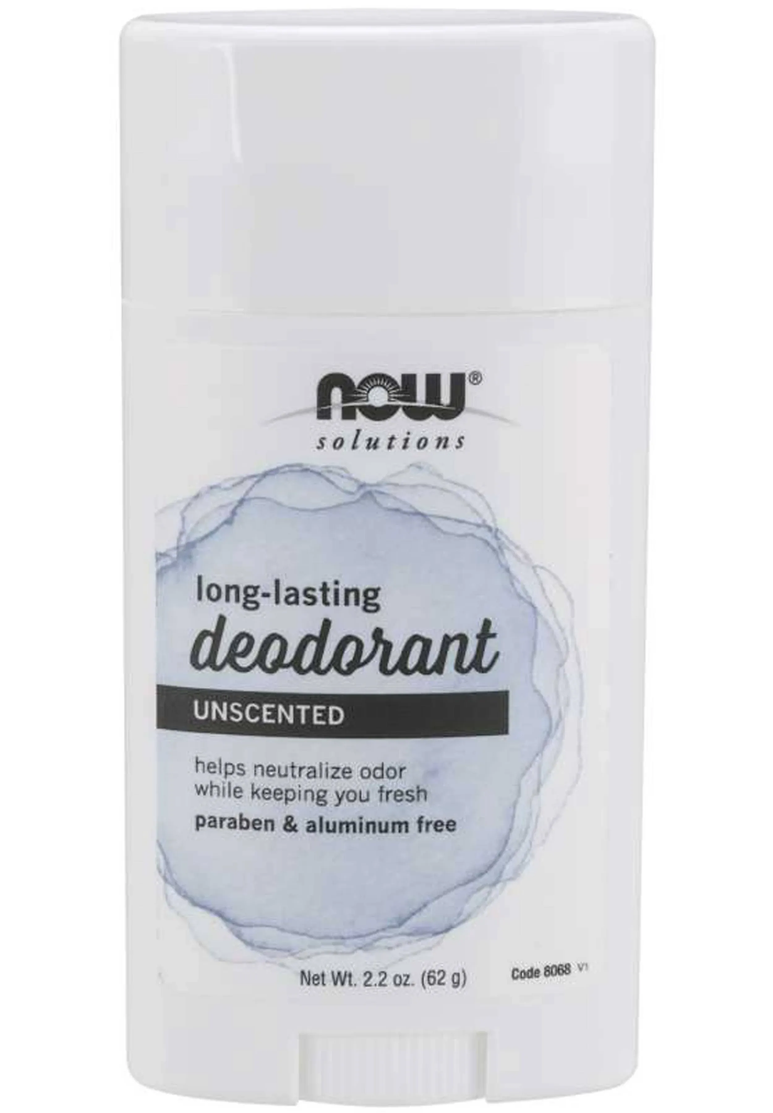 NOW Foods Long-Lasting Deodorant Stick, Unscented, 2.2 oz.