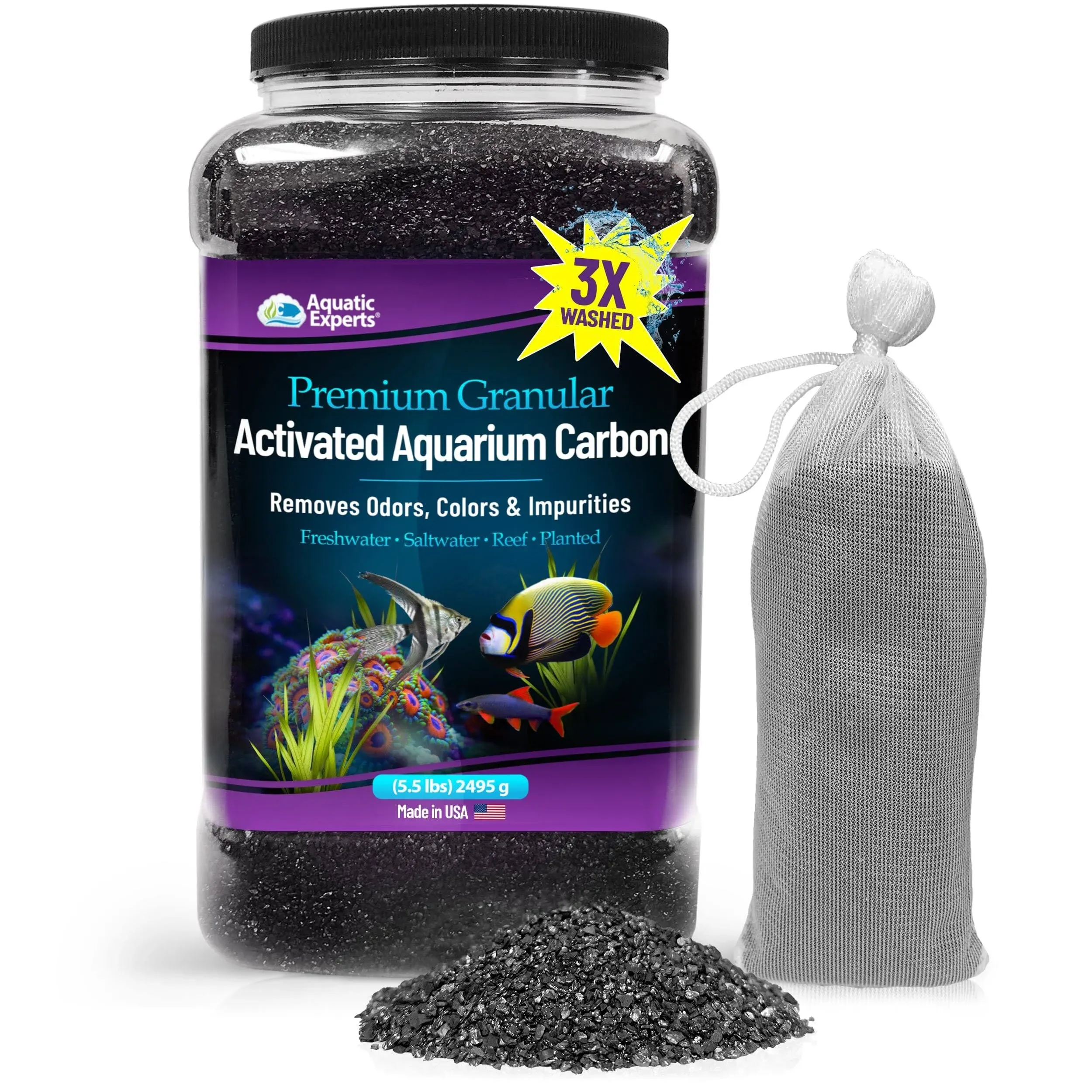 Premium Activated Carbon Aquarium Filter Charcoal Media