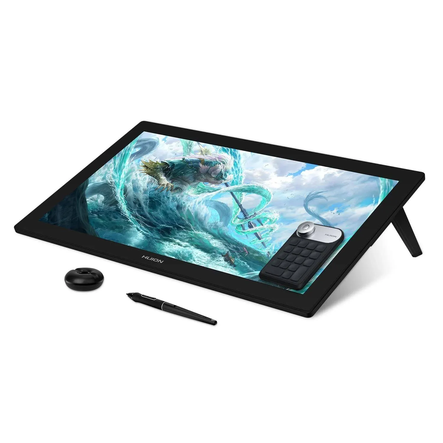 Huion Kamvas Pro 24 4K 23.8" Pen Display Style Tablet, 24", Interface Port HDMI VGA, Android Mac Os x Windows, 8192 GT2401