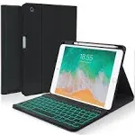 Keyboard case for iPad 5th/6th Generation Classic for iPad 5th/6th/Air 2 Black