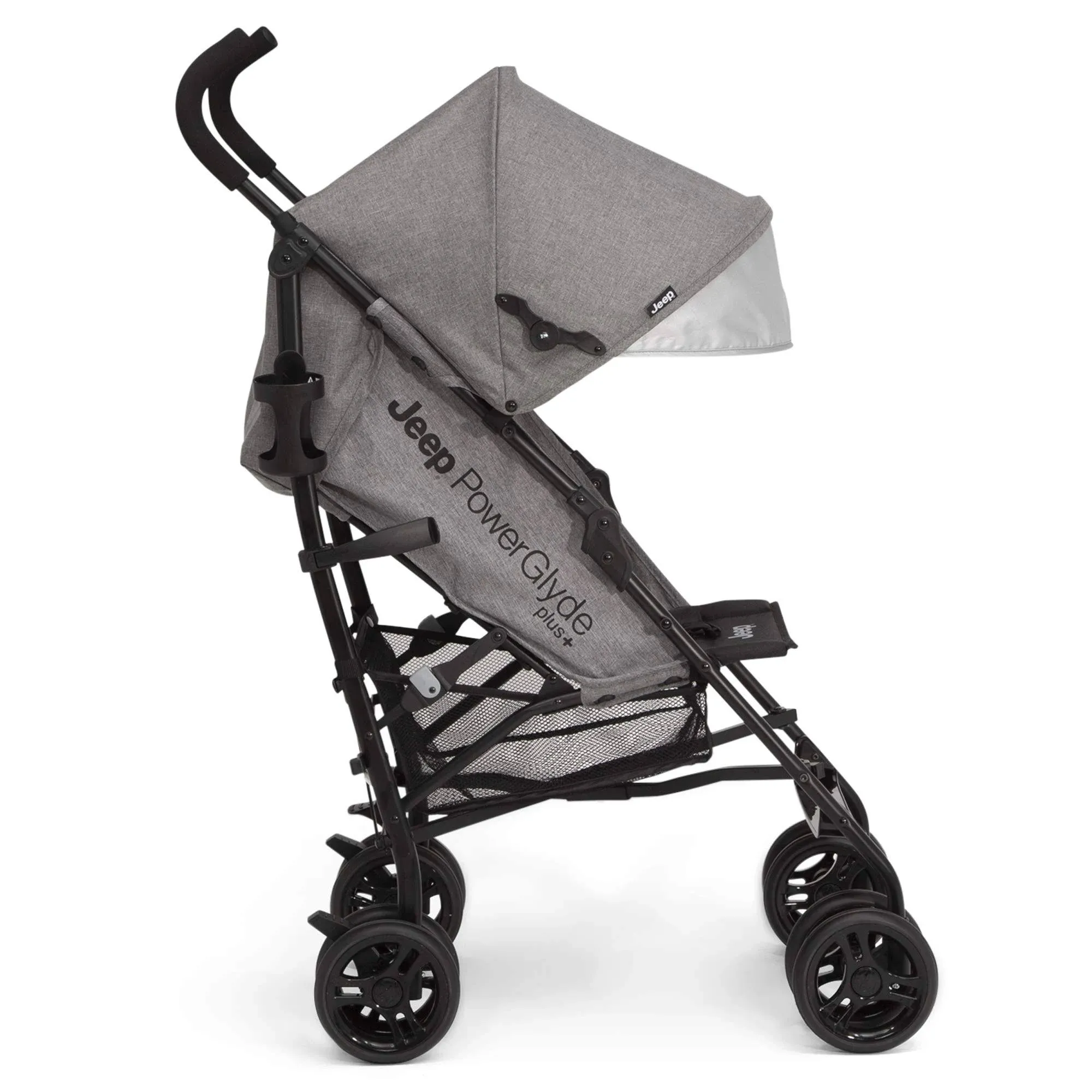 Jeep Powerglyde Stroller by Delta Children Lightweight Travel Gray