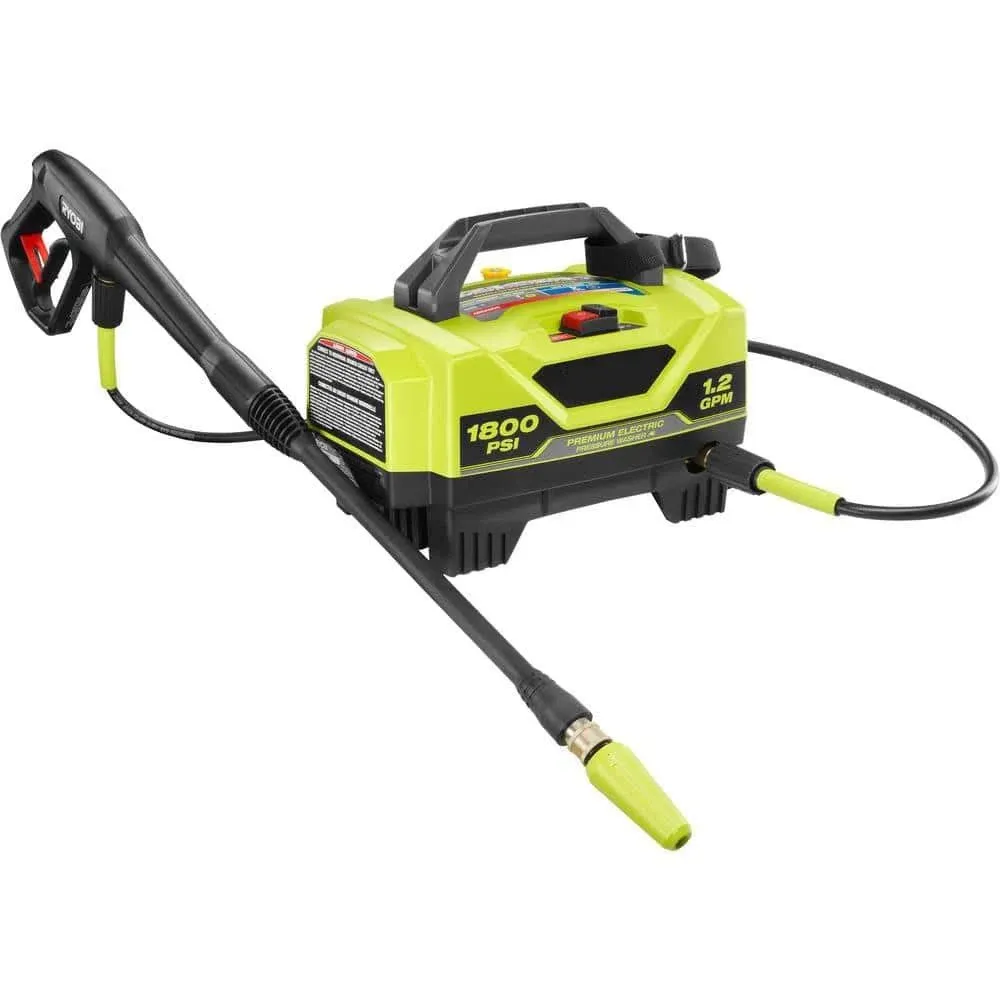 Ryobi RY141820VNM 1800 psi 1.2 GPM Cold Water Electric Pressure Washer