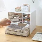 Wemfg Stackable Makeup Organizer with 4 Drawers, Stationery office... FMBI Sales