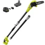 Ryobi P2510 ONE+ 18V 8 in. Cordless Oil-Free Pole Saw with 1.5 Ah Battery and Charger