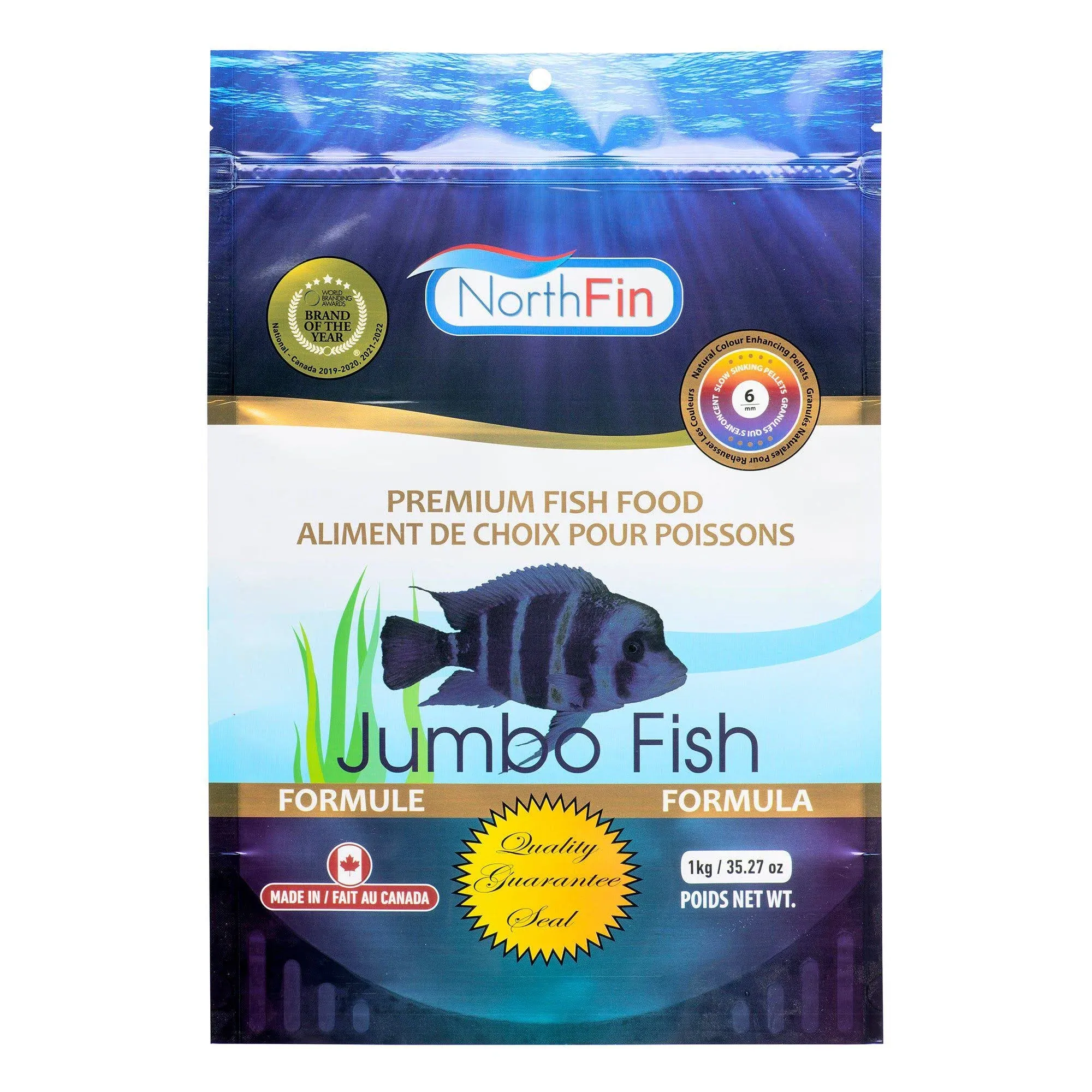 Northfin Jumbo Formula - 6 mm Sinking Pellets - 1 kg