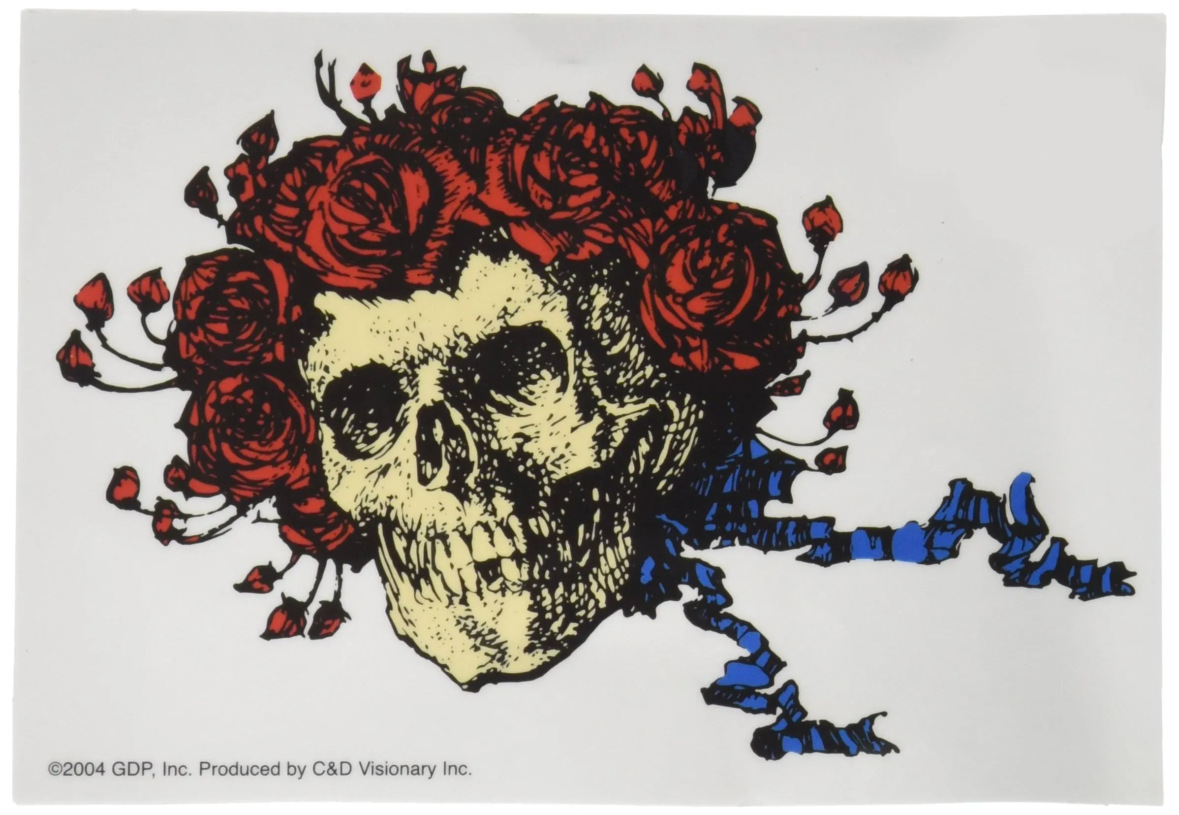 Grateful Dead - Bertha Skull & Roses Sticker