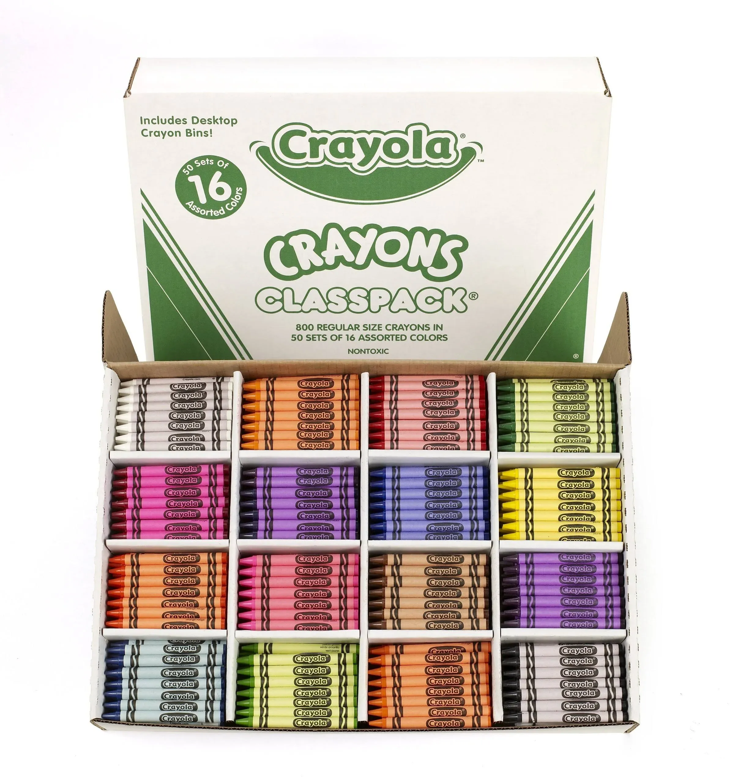 Crayola CYO528016 Classpack Regular Crayons - 16 pack, 50 count each