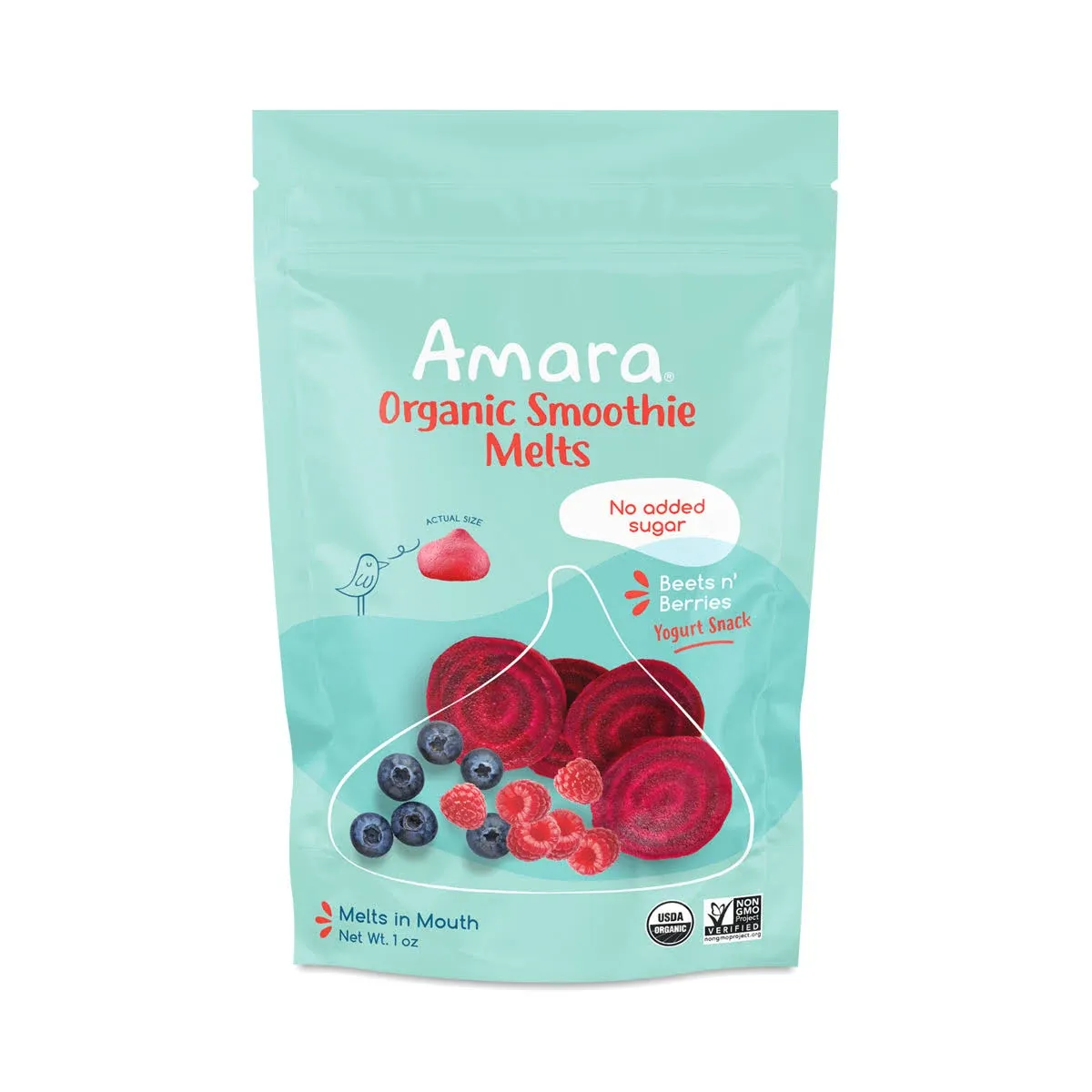 Amara Smoothie Melts, Organic, Beets n' Berries - 1 oz