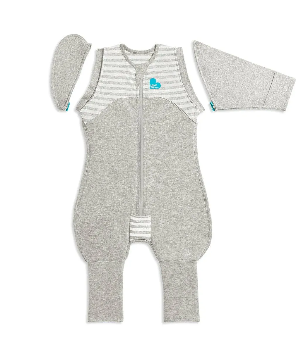 Love to Dream Swaddle Up Transition Suit, 1.0 Tog, Medium - Gray