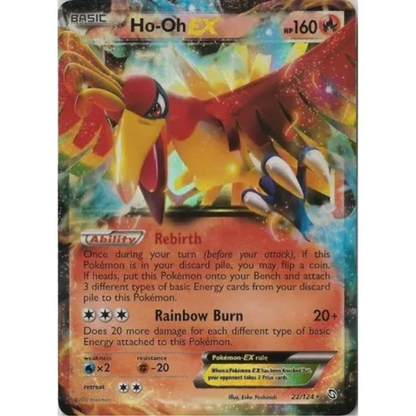 Pokemon - Ho-Oh-EX 22 - BW - Dragons Exalted - Holo