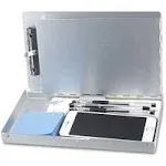 Small Aluminum Clipboard with Storage(Memo Size) Recycled Metal Snapak Form