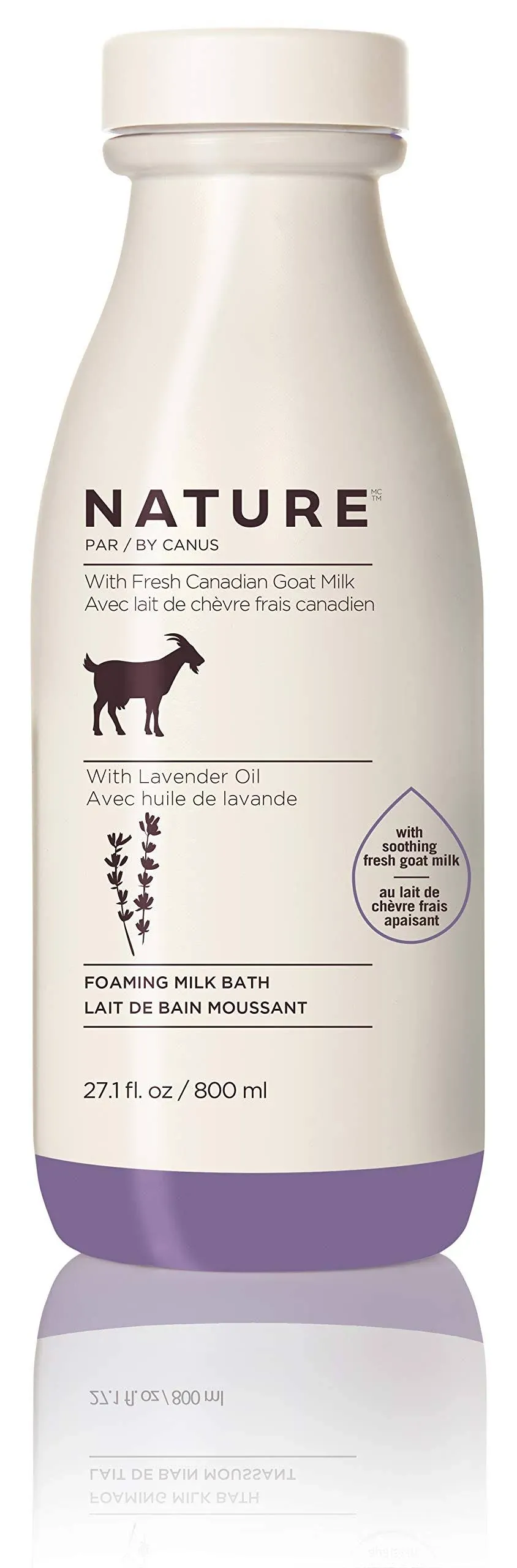 Nature by Canus Foaming Milk Bath with Fresh Canadian Goat Milk &amp; Lavender Oil