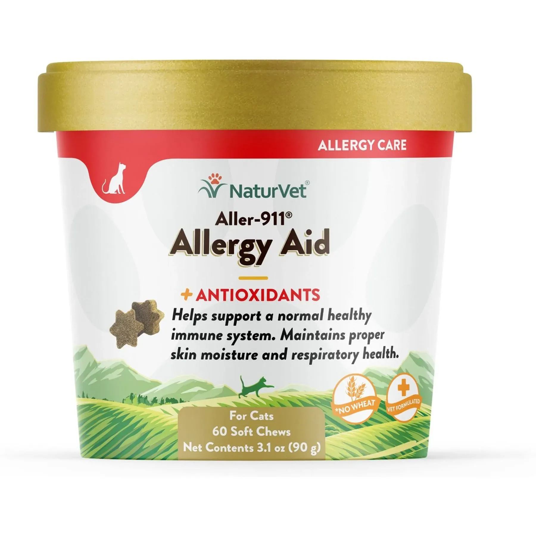 Aller-911 Allergy Aid Plus Antioxidants Soft Chews for Cats