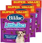 Bil-Jac Little Jacs Small Dog Liver Treats 16 oz 3 Pack