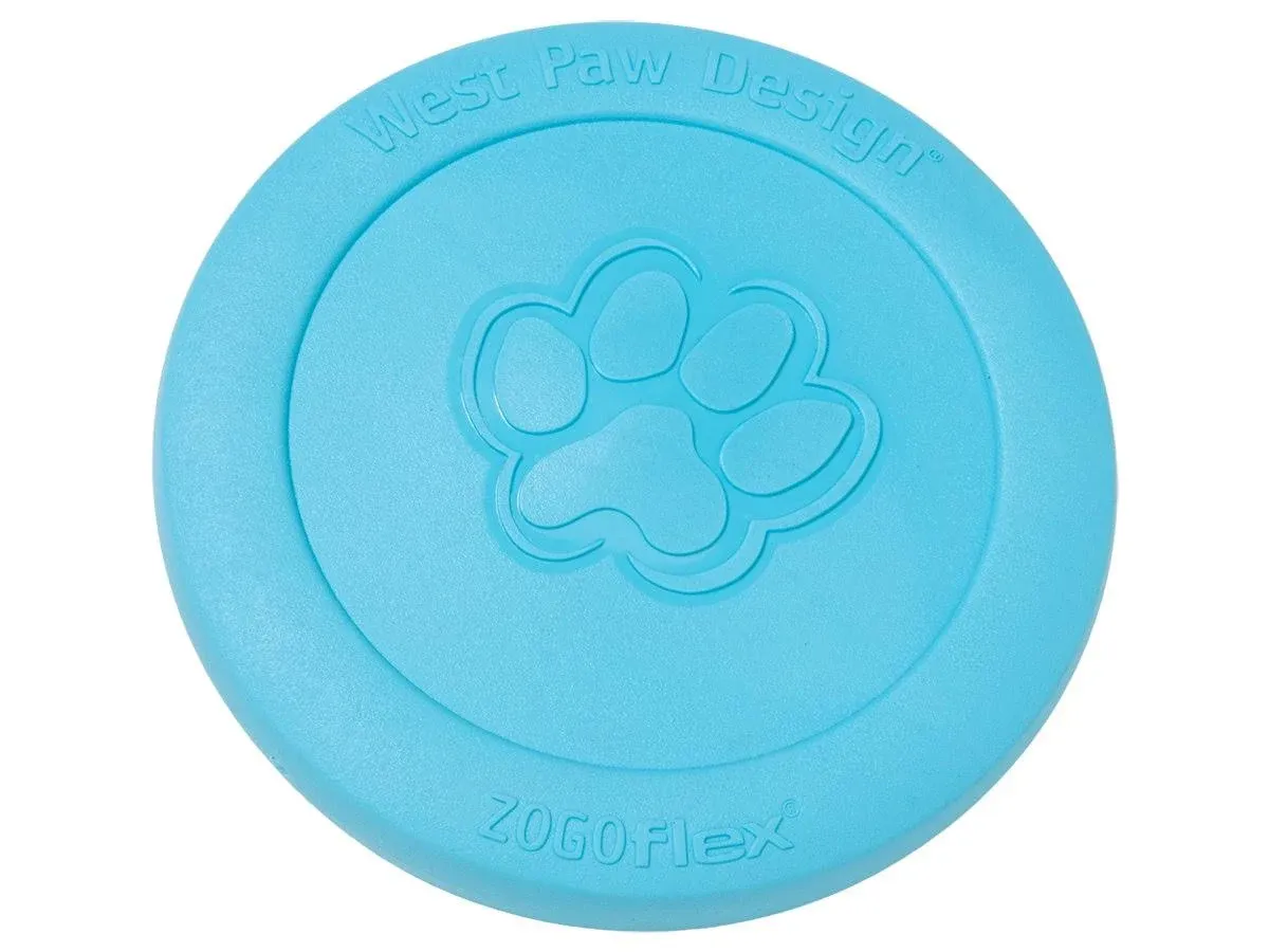 West Paw Zogoflex Dog Toy, Zisc, Glow, Large